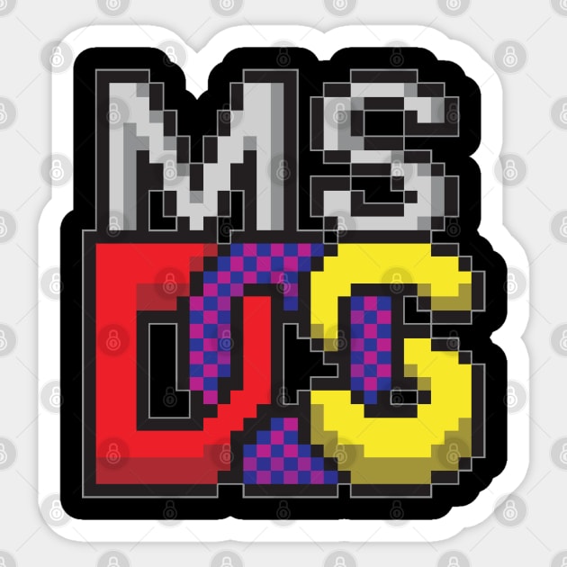 MS DOS Sticker by Blackbones